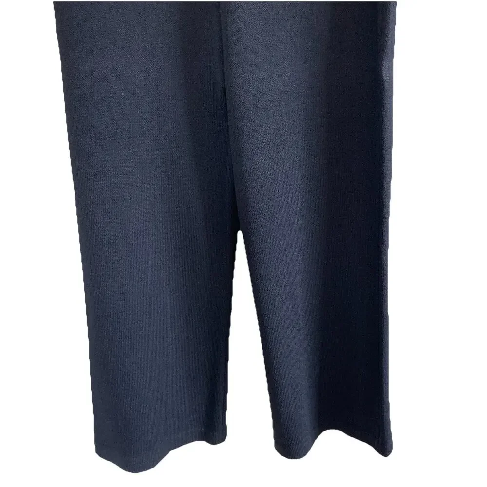 St. John Collection Santana Knit Flat Front Pants SP 07 GRP 1 Black Size 10 - Picture 5 of 12